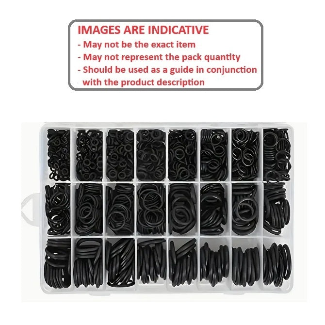 1130346 | AST-ORI-M-1200 (Each) --- Small Parts Assortment Kits - Selection O-Rings 1200 - Metric Range - Nitrile Rubber