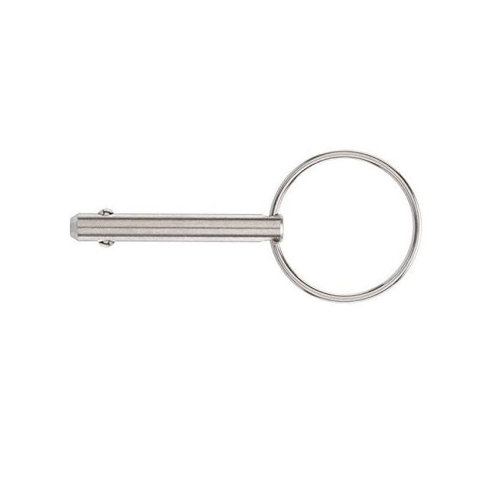 1056861 | BLP-048-0318-K2-S4 (Each) --- Ball Lock Pins - 4.76x31.75 mm - 304 Stainless Steel Keyring Style Pin