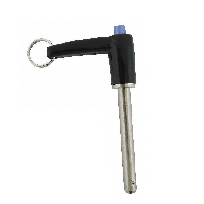 1102421 | BLP-127-0254-LI-S17 (Each) --- Ball Lock Pins - 12.7x25.4 mm - 17-4 PH Stainless L-Handle Industrial Stainless Steel Pin
