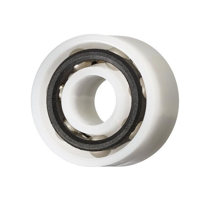 1120119 | P-DR-R12E-AS6 --- Plastic Bearings - 19.05x41.275x15.875 mm - Acetal with Stainless 316 Balls