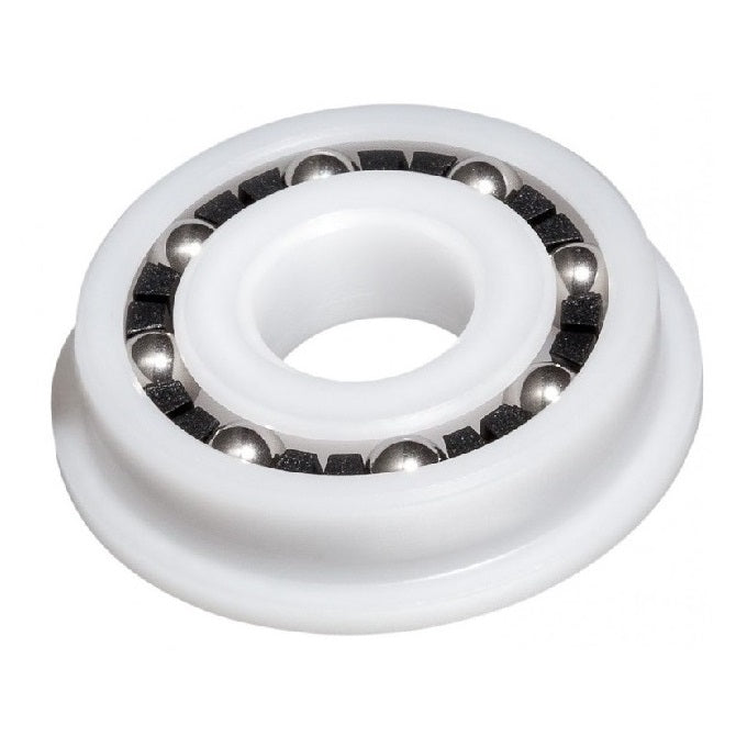 Plastic Bearings - 3.175x12.7x3.969 mm / 14.224 mm - Acetal with Stainless 316 Balls