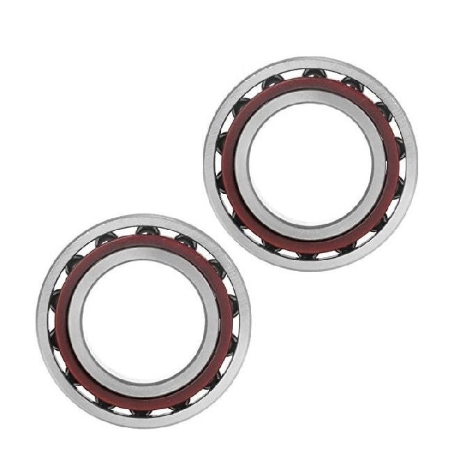 1134177 | 7005-15-T9H-DULJP4 (PK-2) --- Angular Contact Bearings - 25x47x12 mm Single Row Ball - Chrome Steel SAE 52100 - High Speed Polyamide Cage Bearing