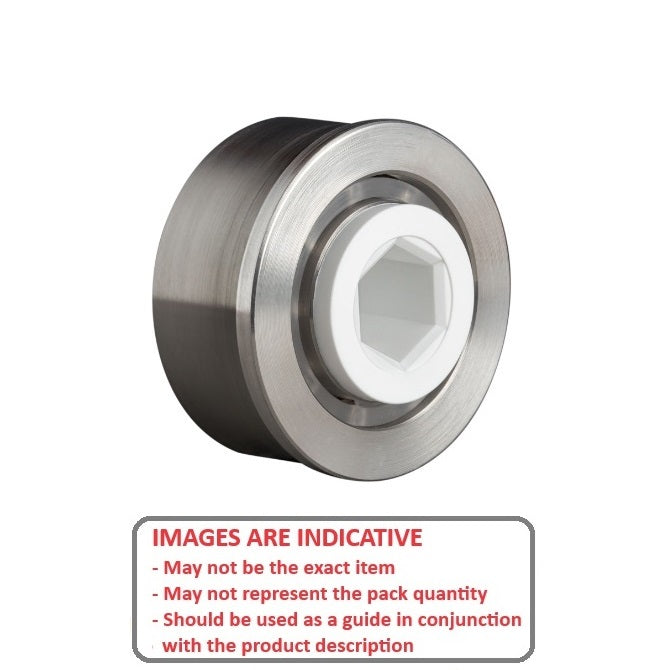 1094505 | CB-452-111H-28-6D --- Conveyor Bearings - 11.11x45.21x27.94 mm / 23.62 mm - Stainless Steel 316 Balls and Races