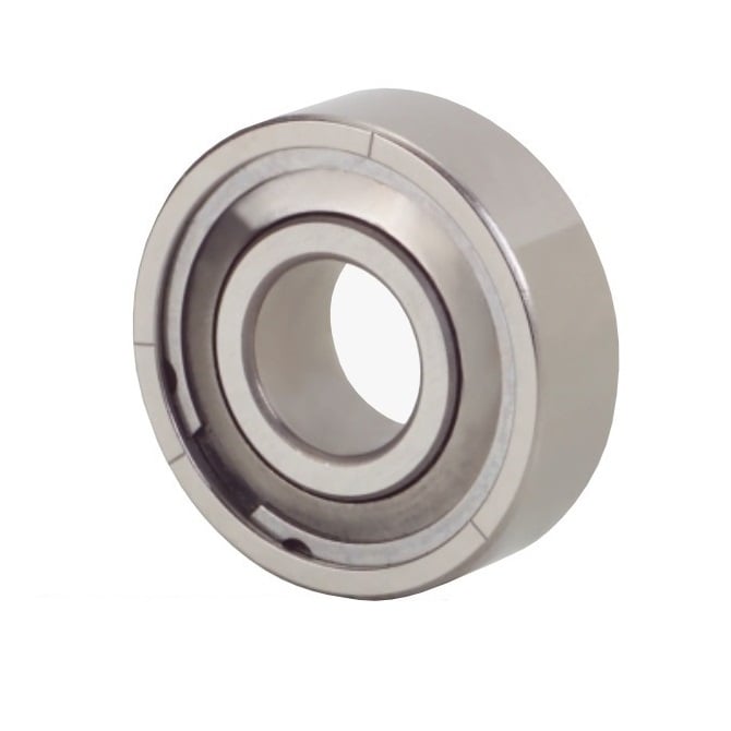 1037106 | SR1B-FF-MC34-GR7-R-L23 (40 Pcs) --- Single Row Ball Bearings - 1.397x4.763x2.779 mm - Stainless Steel AISI 440C - Ribbon Retainer Low Torque