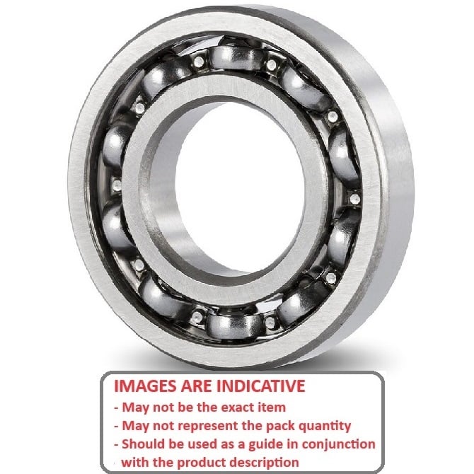 1036603 | SR09-MC34-GR7-R-L23 (40 Pcs) --- Single Row Ball Bearings - 1.016x3.175x1.191 mm - Stainless Steel AISI 440C - Ribbon Retainer Low Torque