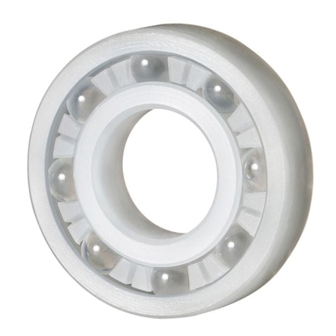 1058775 | P-R1106-KGL --- Plastic Bearings - 4.763x15.875x4.978 mm - PVDF with Glass Balls