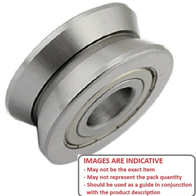 1053106 | V624B-ZZ-04-090-ECO --- Grooved OD Bearings - 4x13x6 mm - Chrome Steel