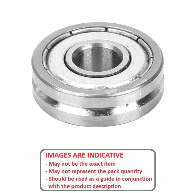 1053029 | V624-ZZ-02-120-ECO --- Grooved OD Bearings - 4x13x5 mm - Chrome Steel