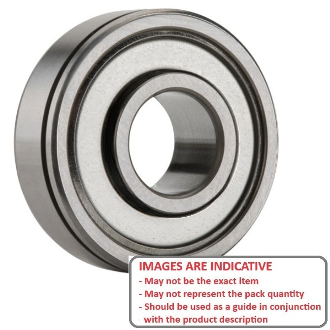 1102362 | WR12816-ZZN --- Single Row Ball Bearings - 12.7x44.45x15.875 mm / 19.05 mm - Chrome Steel SAE 52100