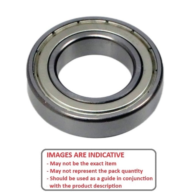 1036805 | SR0A-ZZS-MC34-GR7-R-L23 (40 Pcs) --- Single Row Ball Bearings - 1.191x3.967x2.381 mm - Stainless Steel AISI 440C - Ribbon Retainer Low Torque