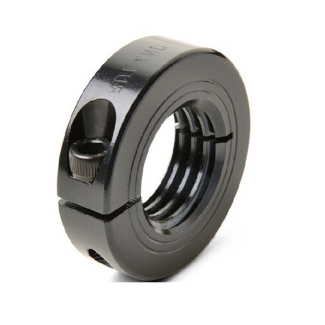 1074667 | COT-00635F-017-08-CS (Each) --- Threaded Collars - 1/4-28 UNF - 6.35mm - 17.463x7.938 mm Clamp Type - Steel Collar
