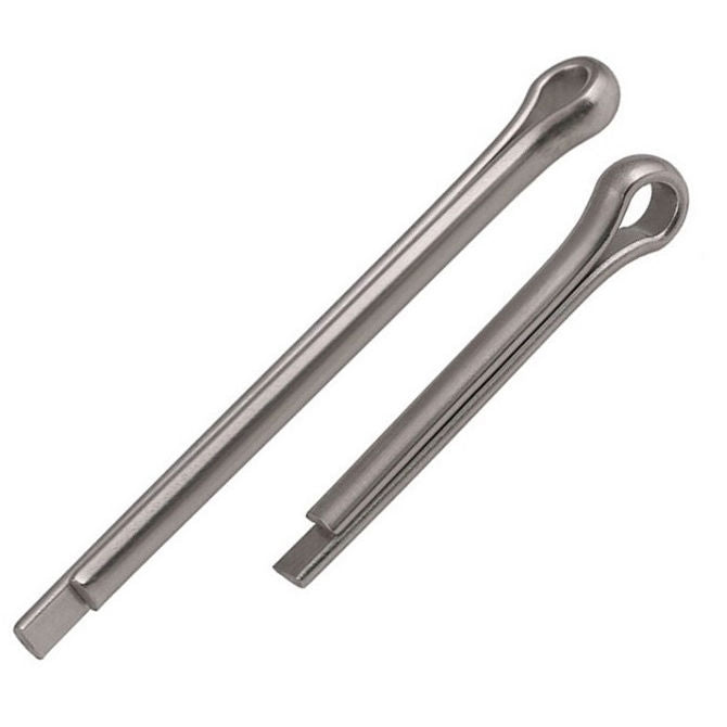 1002646 | PC008-0250-4 (PK-10) --- Split Pins - 0.8x25x0.7 mm - Stainless Steel 304 Similar to A2, 18-8 HRB80 Pin