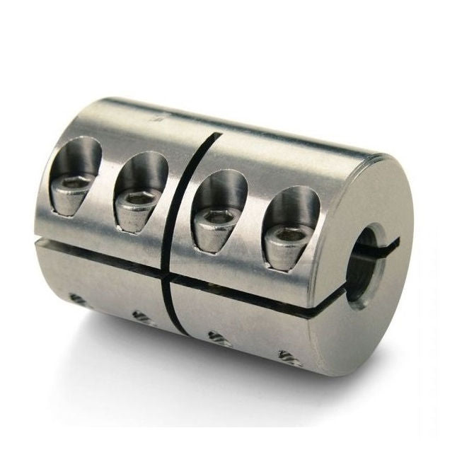 1101208 | CP-127K-127K-29-044-R1-3C (Each) --- Rigid Couplings - 12.700 - Keyed - Keyed 12.0 28.575 mm Clamp - Stainless Steel Coupling