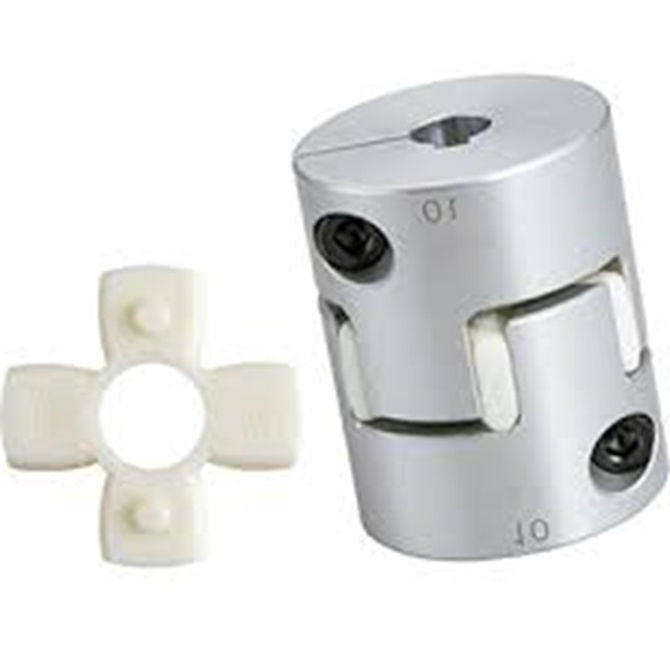 1076645 | CP-079-079-20-030-J-PU92C (Each) --- Spider Type C Complete Couplings - 7.938x7.938x20 mm - Aluminium with 92 Duro White Spider Coupling