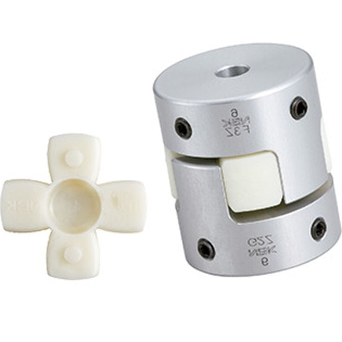 1076646 | CP-079-079-20-030-J-PU92G (Each) --- Spider Type C Complete Couplings - 7.938x7.938x20 mm - Aluminium with 92 Duro White Spider Coupling