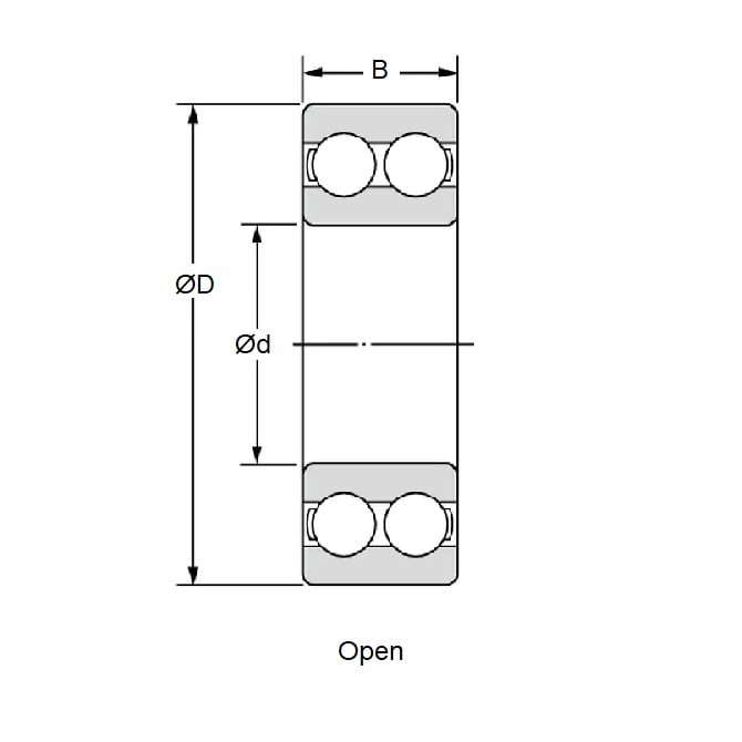 1173212 | 5214 --- Angular Contact Bearings - 70x125x39.7 mm - Chrome Steel SAE 52100