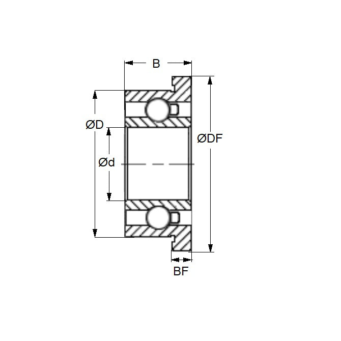 1047668 | SFR144A-D27-ZSO-KC-OPT --- Dental Applications Bearings - 3.175x6.35x2.779 mm - Stainless Steel AISI 440C - High Speed Phenolic Cage