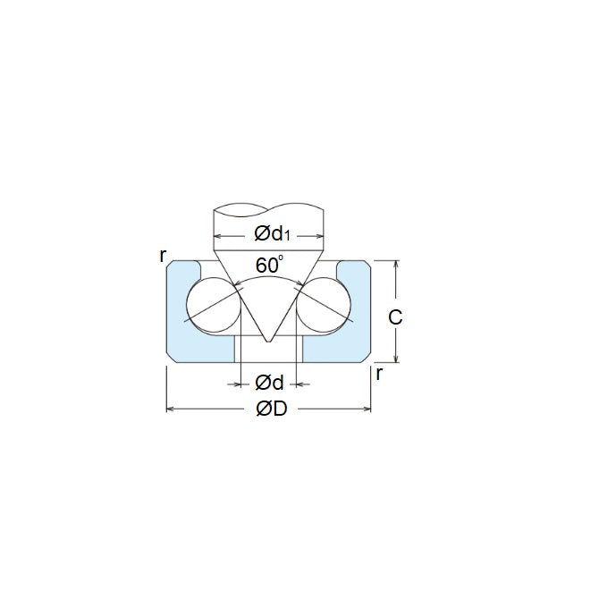 1063996 | BCF13 --- Pivot Bearings - 5.16x13x3.5 mm / 0.2 mm - Chrome Steel