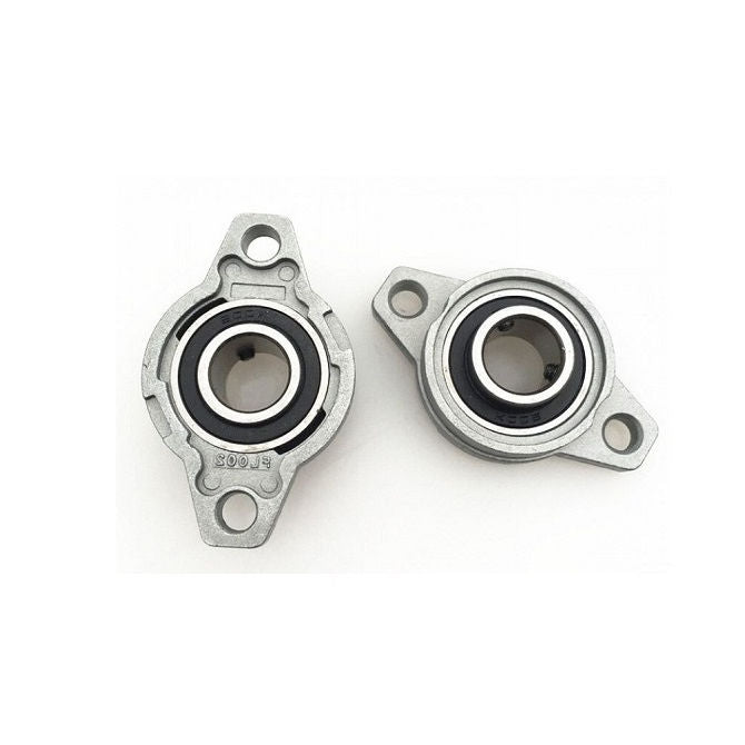 1081478 | KFL08 (Each) --- Flanged 2 Bolt Housing and Bearing Assembly - 8x26x48 mm Rigid - Aluminium