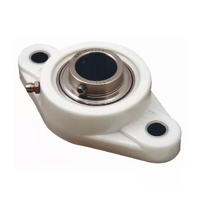 1144906 | IP-251RS (Each) --- Flanged 2 Bolt Housing and Bearing Assembly - 31.75x43.656x164.306 mm Rigid - Thermoplastic and Chrome Steel