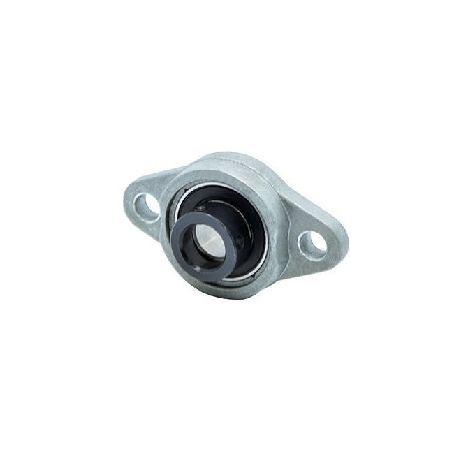 1098842 | UFL001N (Each) --- Flanged 2 Bolt Housing and Bearing Assembly - 12x38x63 mm Rigid - Aluminium