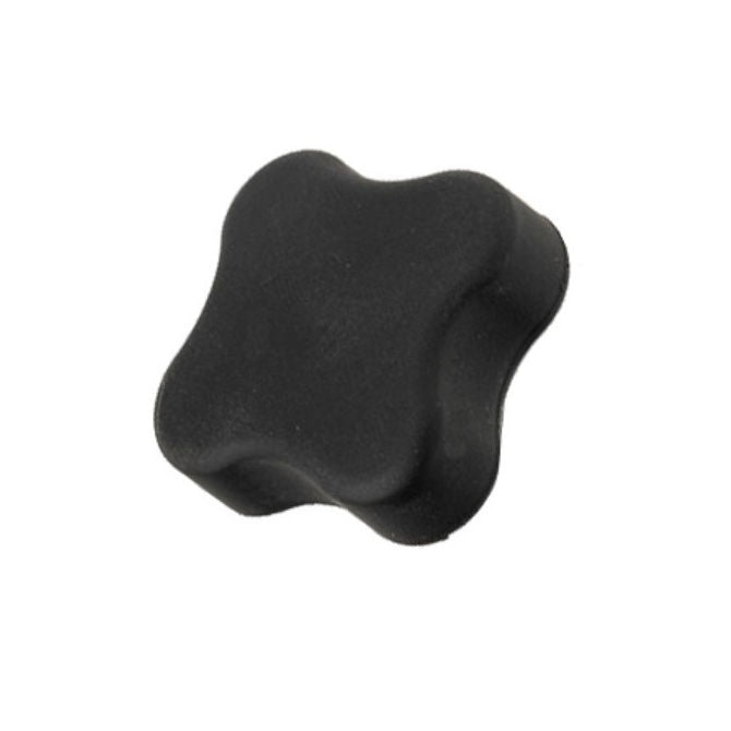 1073203 | KF064C-064-4L-SFT (Each) --- Lobe Knobs - 1/4-20 UNC - 6.35mm - 63.5x12.7 mm Four Lobe - Zinc Plated Brass Knob