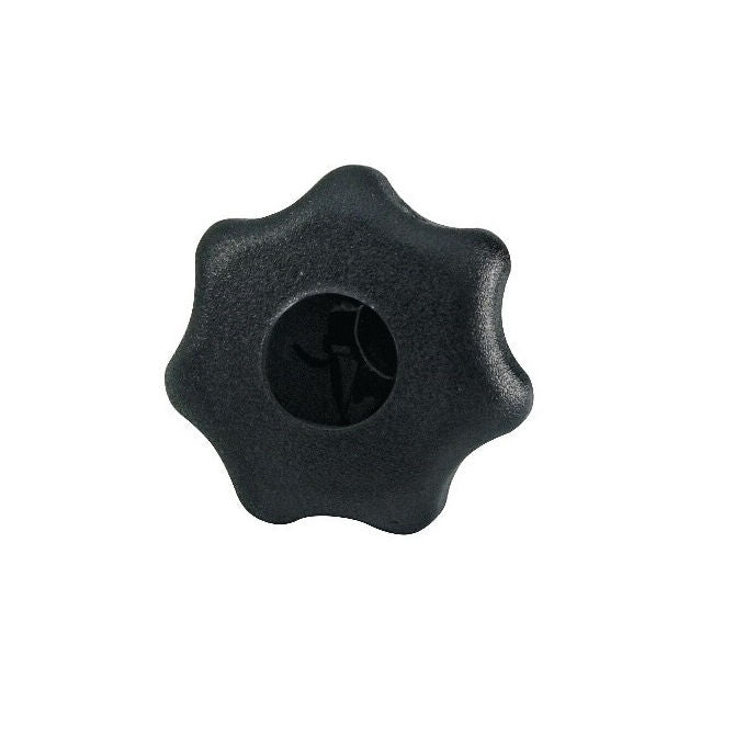 1062724 | KF050M-025-STRF-PL (Each) --- Star Knobs - M5 - 5x0.8mm - 25x9 mm Female Plastic - Plastic Knob