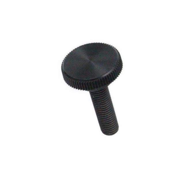 1050175 | KM035C-010-1270-KNU-B (Each) --- Thumb Knobs - 6-32 UNC - 3.5mm - 9.53x12.7 mm Male With Cap Screw - Plastic with Insert Knob