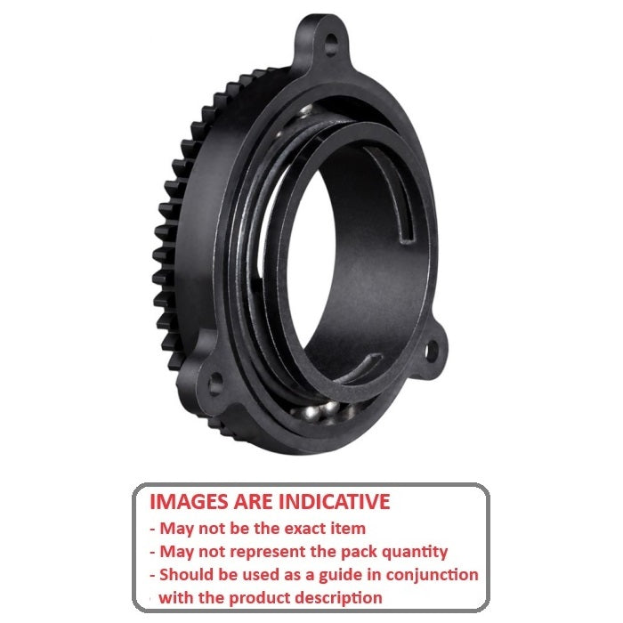 1224308 | KMS-1428 --- Special Applications Bearings - Application Special Effects Lighting System Bearing 0.394in. X 2.083in. X 0.75in. With Integral External Gear - 10mm x 52.9mm x 19.05mm. With Integral External Gear - Acetal