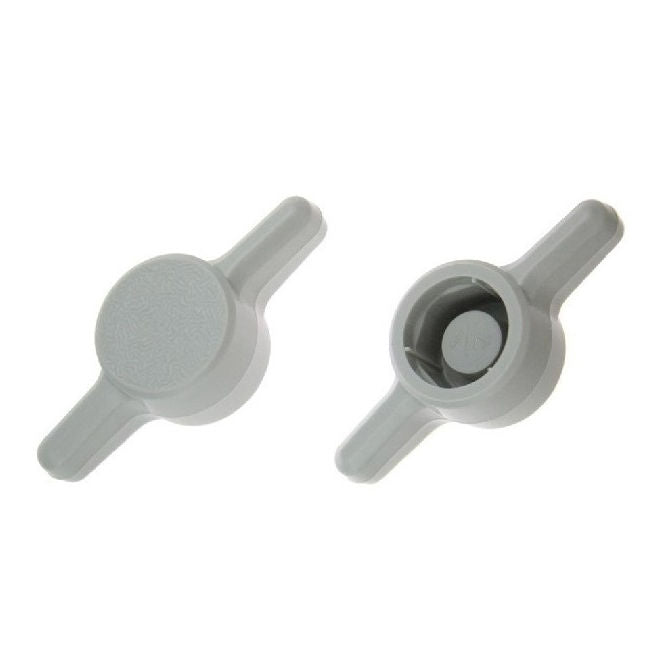 1063079 | KM050M-026-TEE-G (PK-10) --- Thumb Knobs - M5 - 5mm - - Use Own Screw 26x6.6 mm For Cap Screws - Plastic Knob