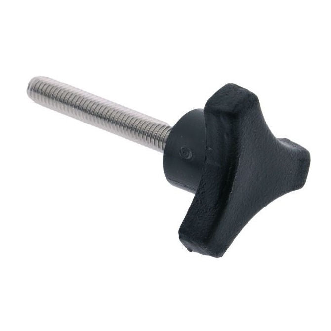 1077444 | KM079C-051-TRI-BHM (PK-100) --- Tri Knobs - 5/16-18 UNC - 7.94mm - 50.8 mm - 19.1 Male - Plated Steel Knob