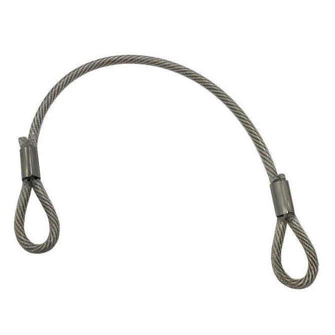 1210439 | FPC-10NRS --- Nylon Coated Steel Lanyards - 254 mm B - Stainless Steel