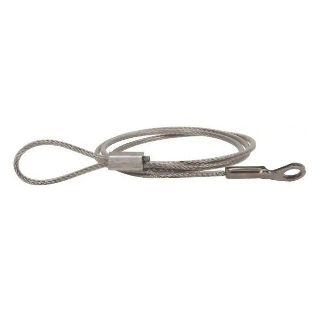 Nylon Coated Steel Lanyards - 152 mm D - Galvanised Steel