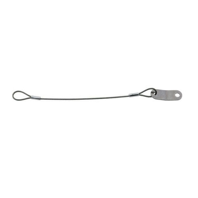 1225772 | FPC-24RS (Each) --- Nylon Coated Steel Lanyards - 609 mm A - Stainless Steel Lanyard