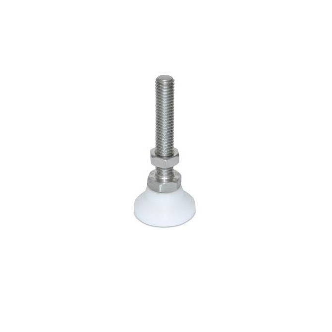 1072328 | MSM-064C-032-S3AB (Each) --- Levelling Studded Mounts - 1/4-20 UNC - 6.35mm - 25.4x17.9 mm Swivel - Stainless Steel 303/304 Similar to A2, 18-8 HRB80 Mount