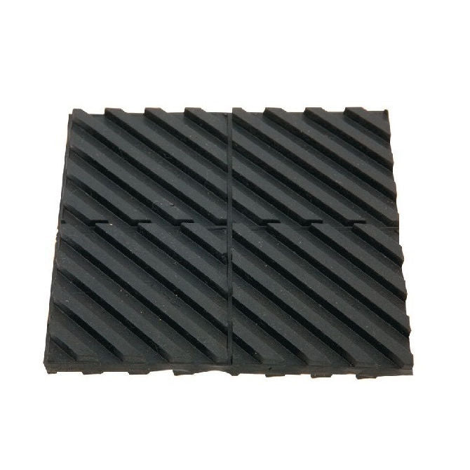 1225779 | MNP-609-R (Each) --- Neoprene Pads Mounts - 609.6 x 609.6 mm 1.0 - 25.0 psi 7.938 mm Ribbed Pattern - Neoprene Rubber Mount