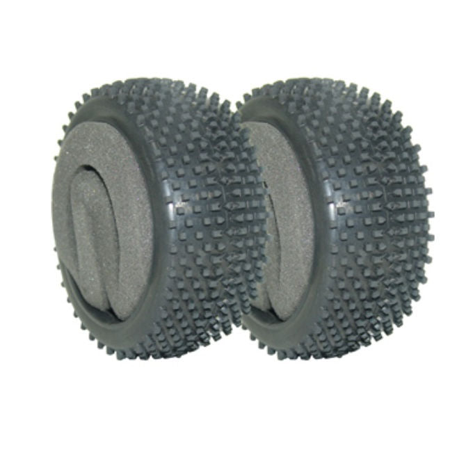 1230754 | MV3693S-ME (PK-2) --- Great Vigor Parts Hobby - Tyres Cage Buggy GP and BL - Square Block Tyres With Foam