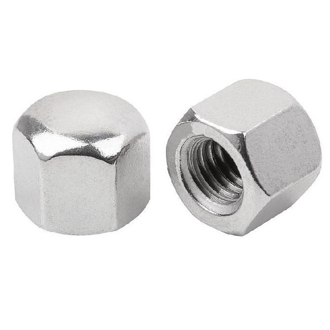 1068253 | NT060M-CP-S4 (PK-8) --- Cap Nuts - M6 - 6x1mm - 304 Stainless - 8.64 - 9.0 Nut