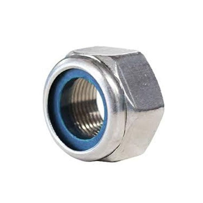 1050526 | NT035C-NI-S4 (PK-20) --- Hexagonal Nuts - 6-32 UNC - 3.5mm - 4.2x7.7 mm Nylon Insert - Stainless Steel 304 Similar to A2, 18-8 HRB80 Nut