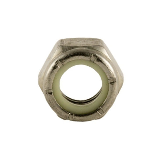 1047434 | NT032C-NI-CS (PK-50) --- Hexagonal Nuts - 5-40 UNC - 3.18mm - 3.7x6.4 mm Nylon Insert - Steel - Plated Nut