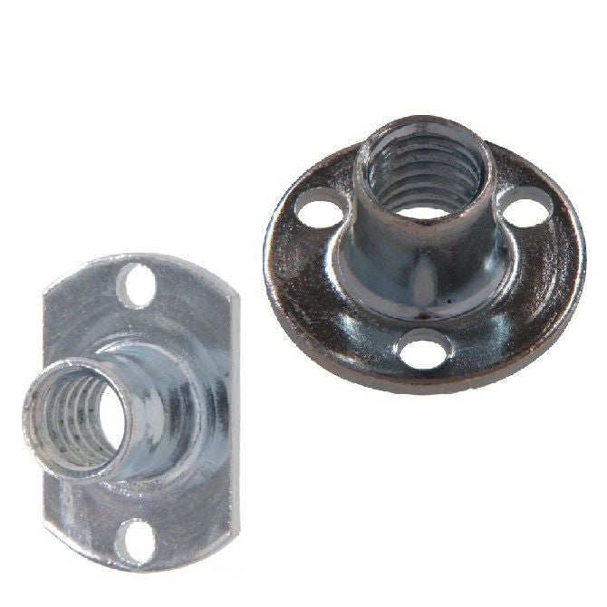 1069656 | NT064C-RW-CS (PK-10) --- Weld Steel Nuts - 1/4-20 UNC - 6.35mm - Round Base 19.05 mm
