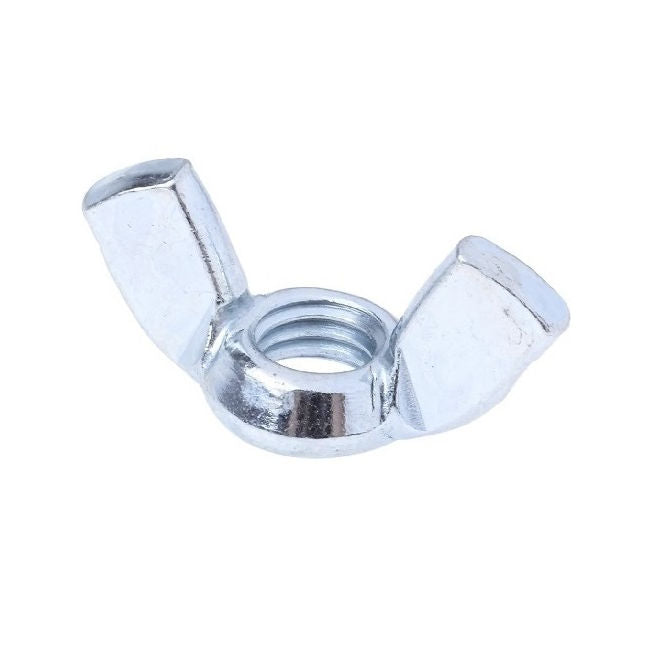 1068905 | NT064W-WG-CZ (PK-20) --- Wing Nuts - 1/4-20 BSW - 6.35mm - - - - - Steel - Plated Nut