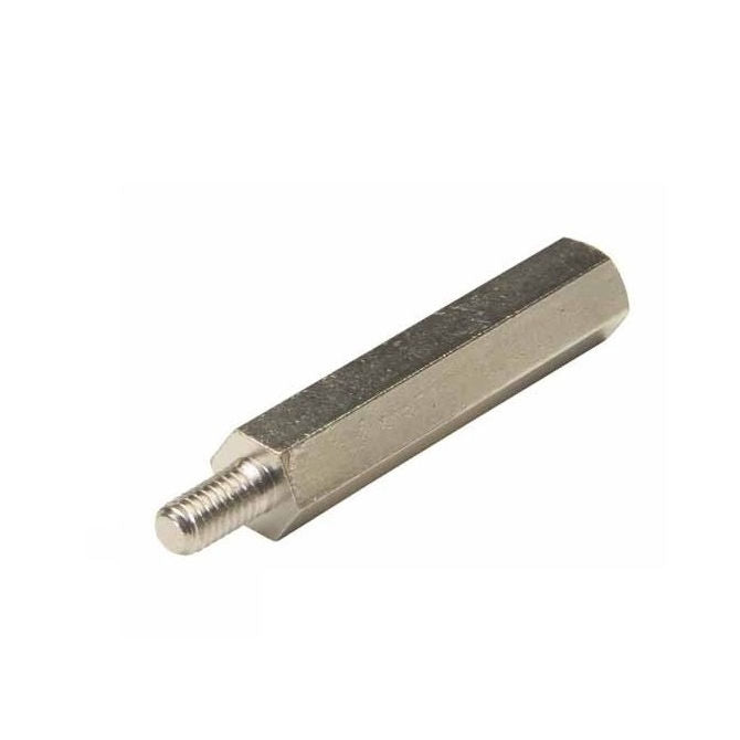 1051812 | SHX-TP-0400-07-050-BZ (PK-10) --- Threaded Pillars - M4 - 4x0.7mm - 10x40 mm - Brass Pillar