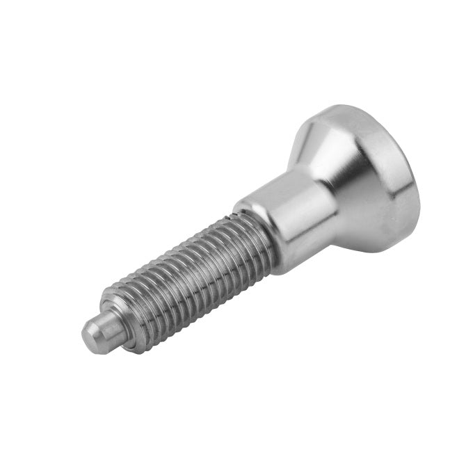 1115413 | PLIT-080-160-150-77-KPU-S3F (Each) --- Indexing Pull Knob Plungers - M16 Extra Fine - 16x1.5mm - 77 mm - 6.8 N No Collar - Stainless Steel 303 Similar to A2, 304, 18-8 Plunger