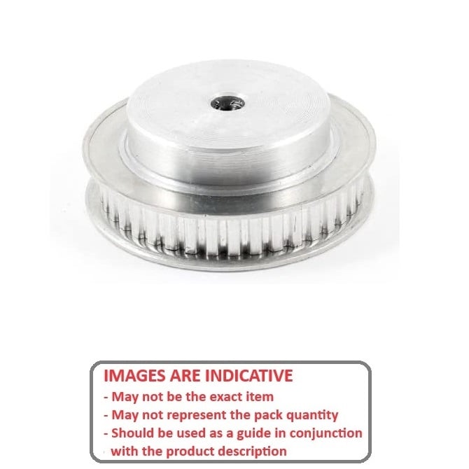 1147412 | P-050A-036-100FF-AL-N-080 --- Metric Timing Pulleys - 36 tooth - 10x8 mm - Aluminium