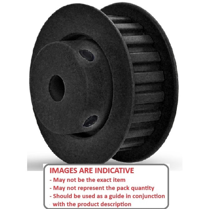 1158115 | P-030H-048-090FF-PN-SL-159 --- Metric Timing Pulleys - 48 tooth - 9x15.875 mm - Nylon (Polyamide 6/6)