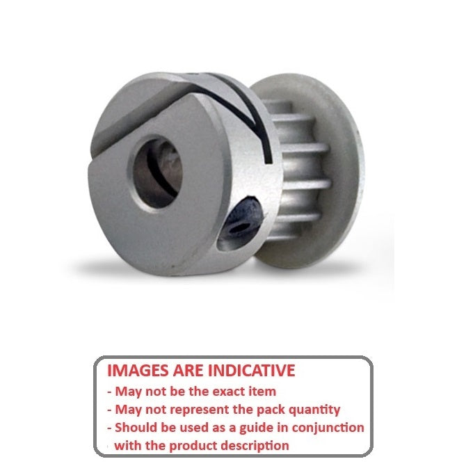 1106852 | P-020G-015-060FH-AL-E-050 --- Metric Timing Pulleys - 15 tooth - 6x5 mm - Aluminium