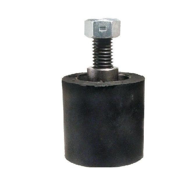 1152343 | RR-30RS (Each) --- Solid Stud Mount Rollers - 38.1x31.75 mm - 5/16-18 UNC - 7.94mm - Black Neoprene - Neoprene Rubber Roller