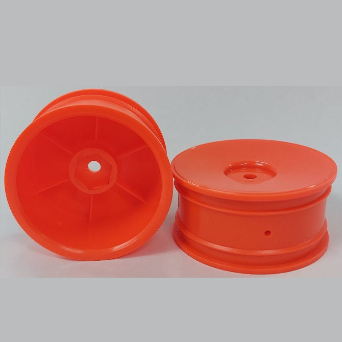 1229848 | RM-XR-052-O-SOL (Per Card) --- RC Car Rims Hobby - Rim Colour Fluro Orange Solid Tenth Scale - Plastic Rim