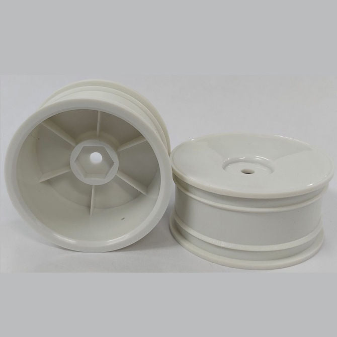 1230771 | RM-XR-052-W-SOL (Per Card) --- RC Car Rims Hobby - Rim Colour White Solid Tenth Scale - Plastic Rim